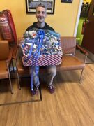 Blue hamper fof raffle